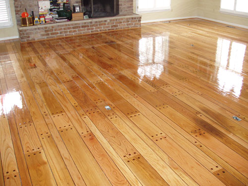 Prefinished hardwood flooring
