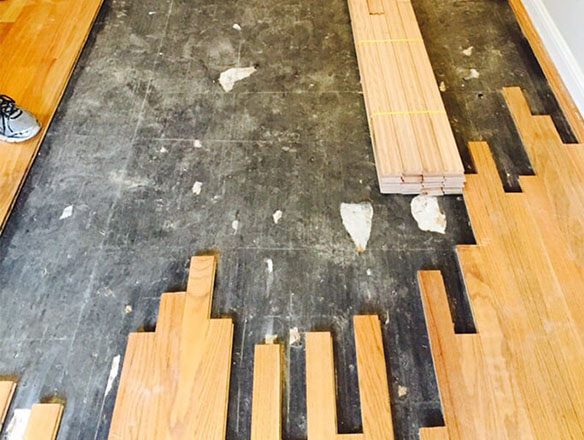 Fire Damage Replacements Chicago Illinois, How To Replace A Damaged Piece Of Hardwood Flooring